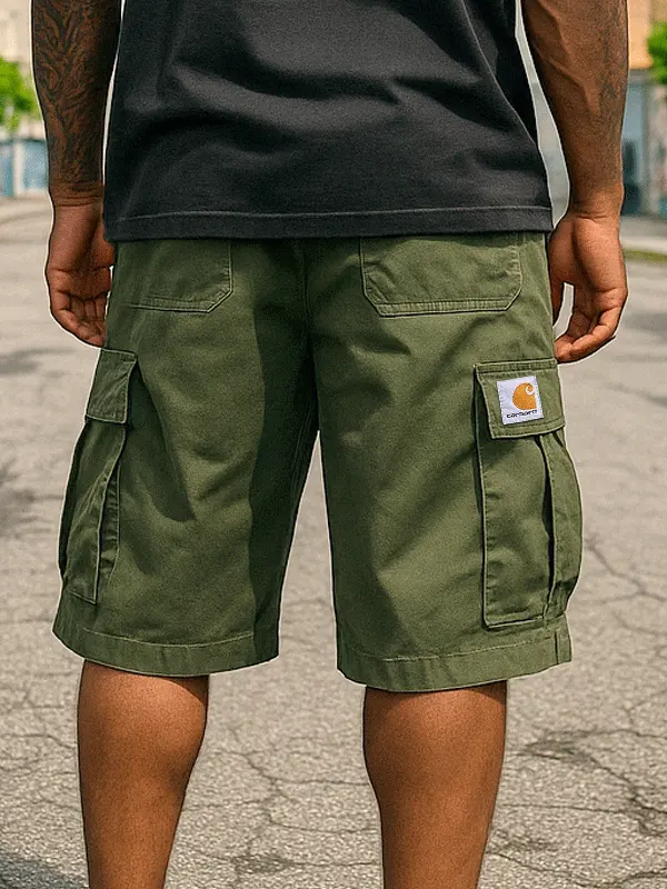 Carhartt Cargo Shorts With Multi-Pockets For Men - Perfect For Casual And Outdoor Activities - Menwyx.com 