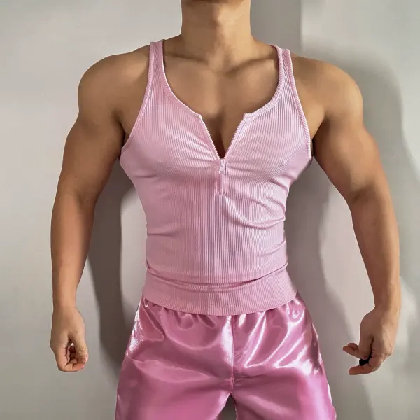 Y2K Retro Sexy Zipper Vest Design Nightclub Club Vest - Ootdyouth.com 