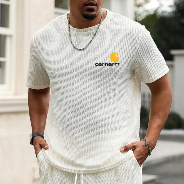 Men's Carhartt Waffle Knit T-Shirt Graphic Print - Wayrates.com 