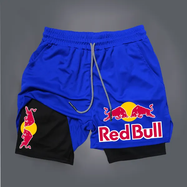 Men's And Women's Casual Jesus Print Double Mesh Shorts T-shirt Gym Shorts - Ootdyouth.com 