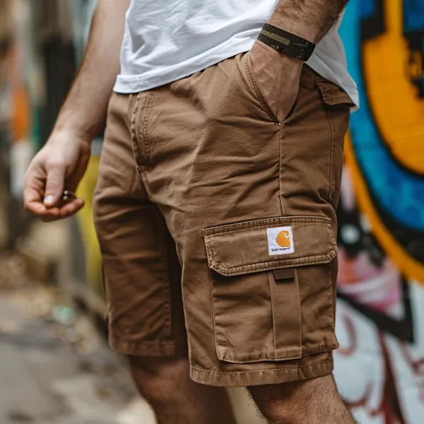 Cargo Shorts With Functional Pockets And Adjustable Waistband For Everyday Wear - Ootdyouth.com 