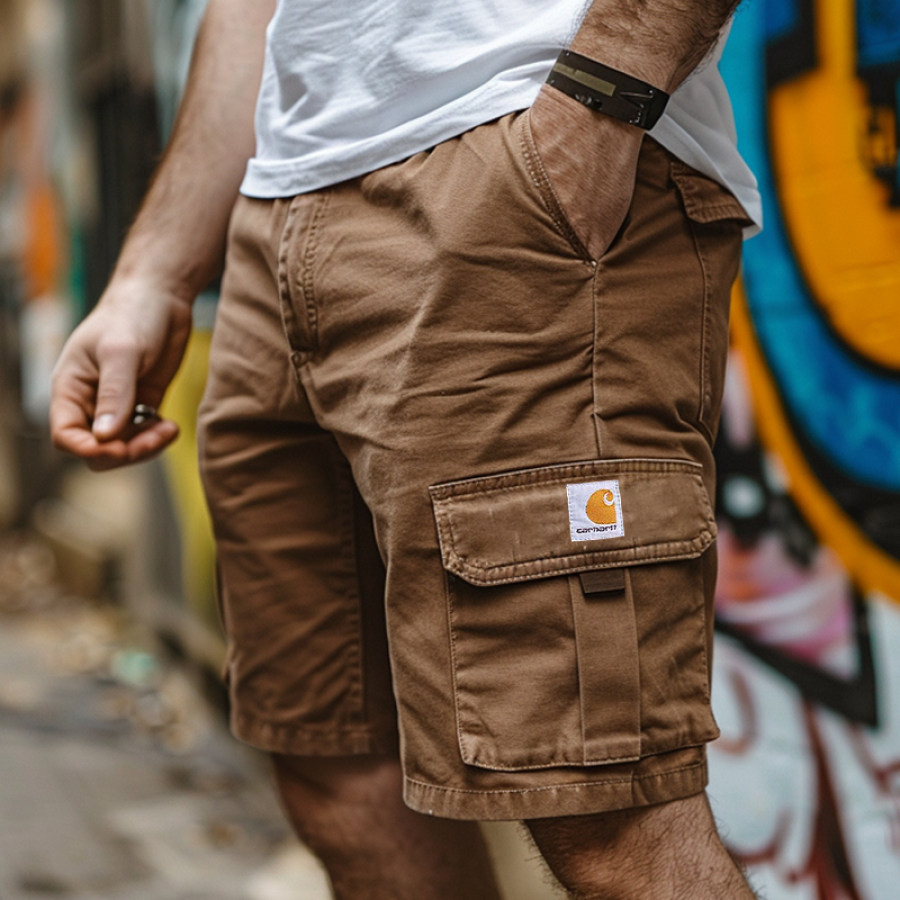 

Cargo Shorts With Functional Pockets And Adjustable Waistband For Everyday Wear