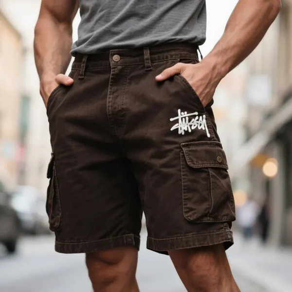 Street Fashion Casual Loose Men's Multifunctional Shorts - Ootdyouth.com 