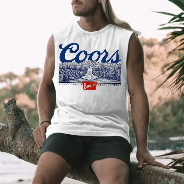 Vintage Landscape Vacation Vest - Ootdyouth.com 