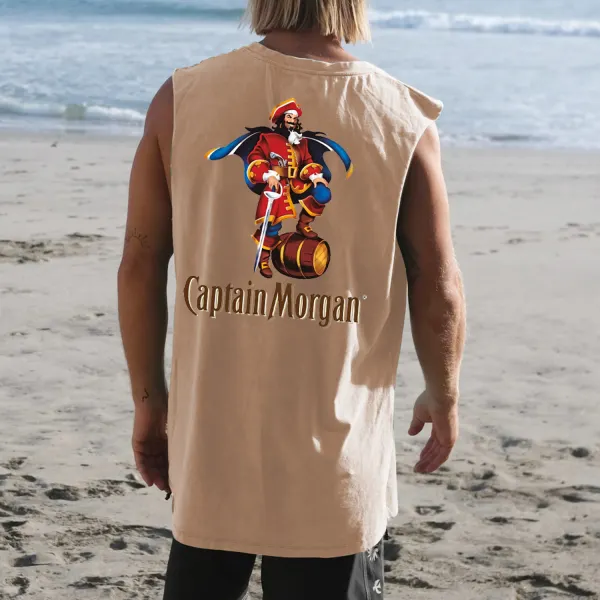 Retro Holiday Beer Branded Vest - Ootdyouth.com 