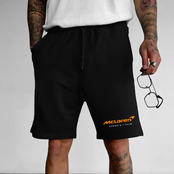 Men's Loose Casual Sports Racing Sweatshirt Shorts - Ootdyouth.com 