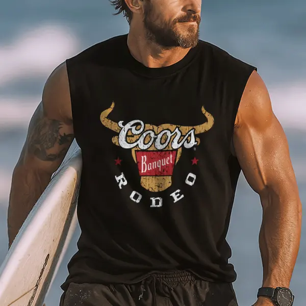 Men's Graphic Muscle Tank Top For Summer Activities - Ootdyouth.com 