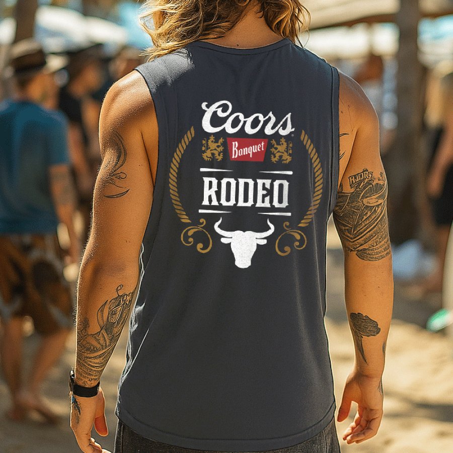 

Rodeo-Themed Graphic Tank Top For Festivals And Outdoor Events