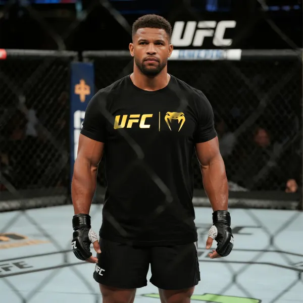 Oversized Loose Short-sleeved T-shirt Fitness Sports Ultimate Fighting Print T-shirt - Ootdyouth.com 