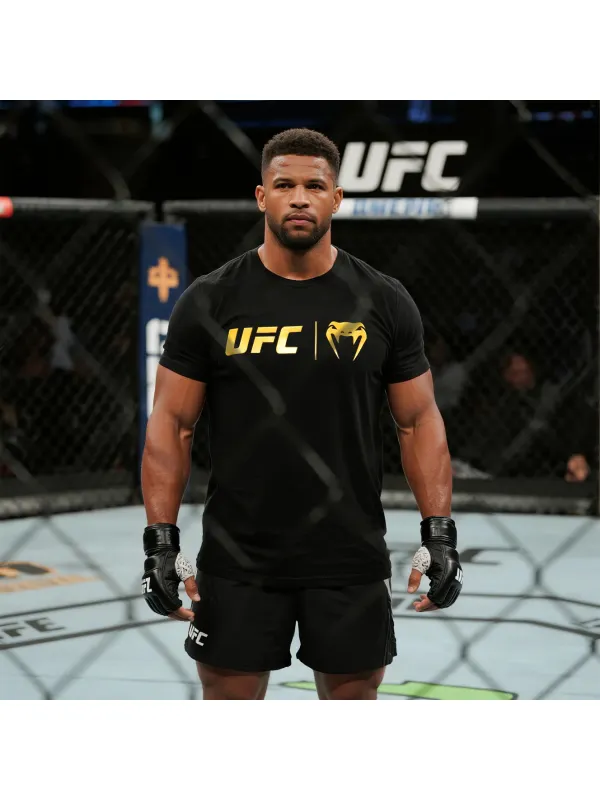 Oversized Loose Short-sleeved T-shirt Fitness Sports Ultimate Fighting Print T-shirt - Ootdmw.com 