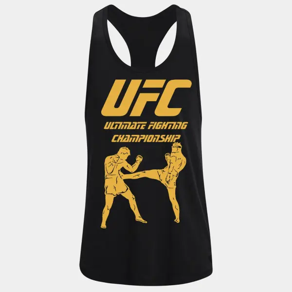 Oversized Loose Racerback Vest Fitness Sports Ultimate Fighting Print Vest - Ootdyouth.com 