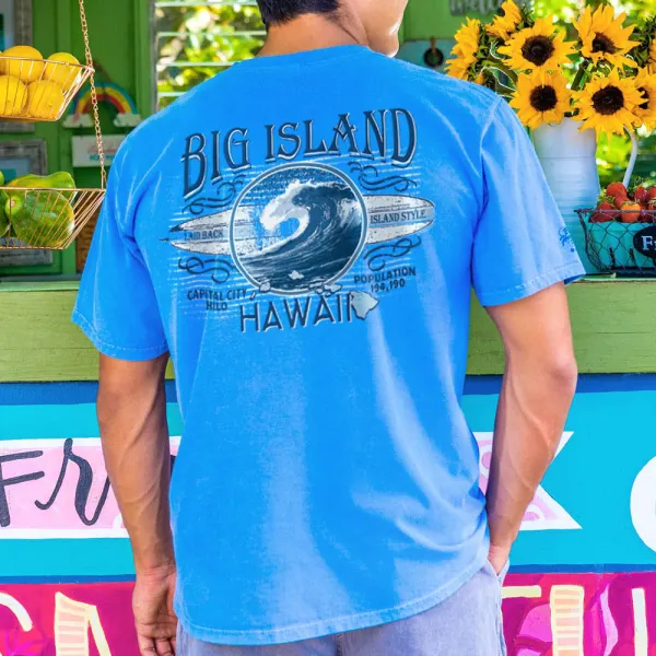 Loose And Comfortable Big Island Best Printed T-shirt - Ootdyouth.com 