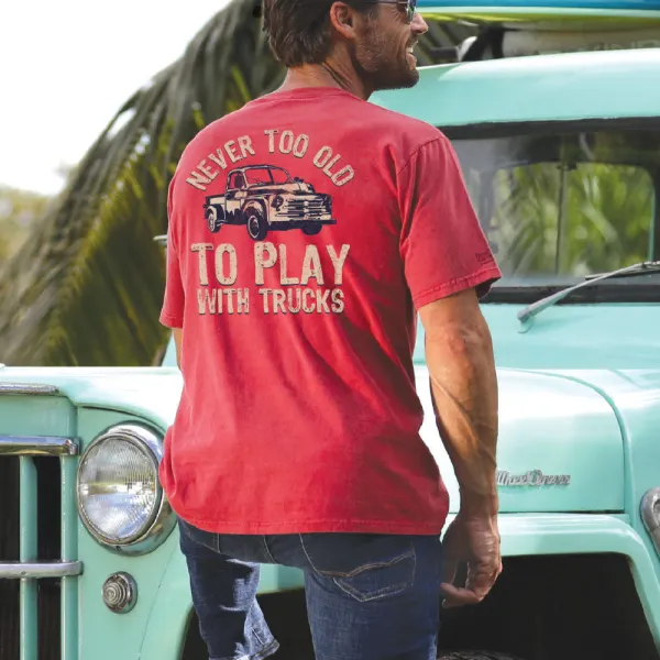 Loose And Comfortable Never Too Old Printed T-shirt - Albionstyle.com 