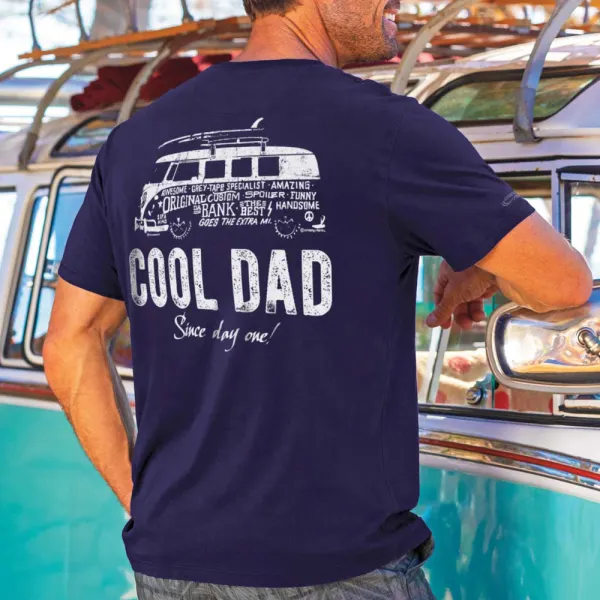 Loose And Comfortable Volkswagen Cool Dad Printed T-shirt - Ootdyouth.com 