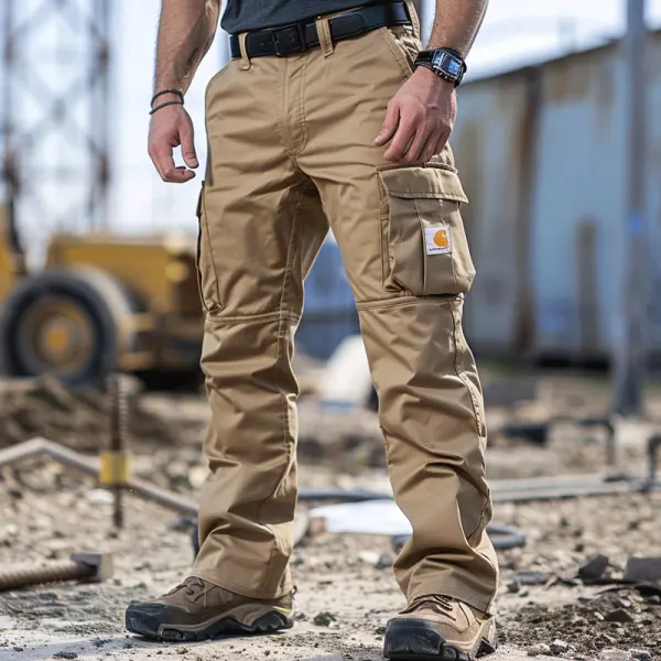Cargo Work Pants With Multi-Pocket Design For Ultimate Durability And Comfort - Ootdyouth.com 