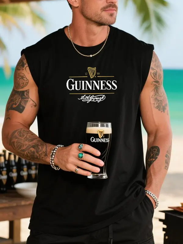 Men's Casual BBQ Sleeveless T Shirt Tank Top - Menwyx.com 
