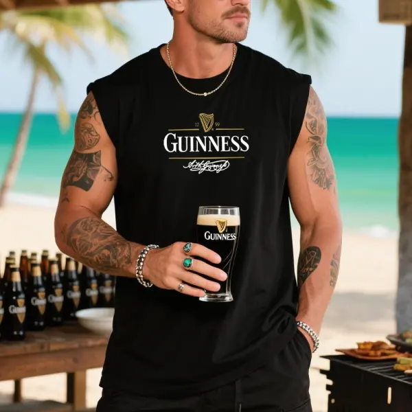 Men's Casual BBQ Sleeveless T Shirt Tank Top - Ootdyouth.com 