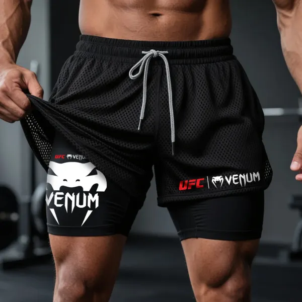 Fitness Double Mesh Shorts Everyday Basic Shorts Ultimate Fighting Double Shorts - Cotosen.chimpone.com 