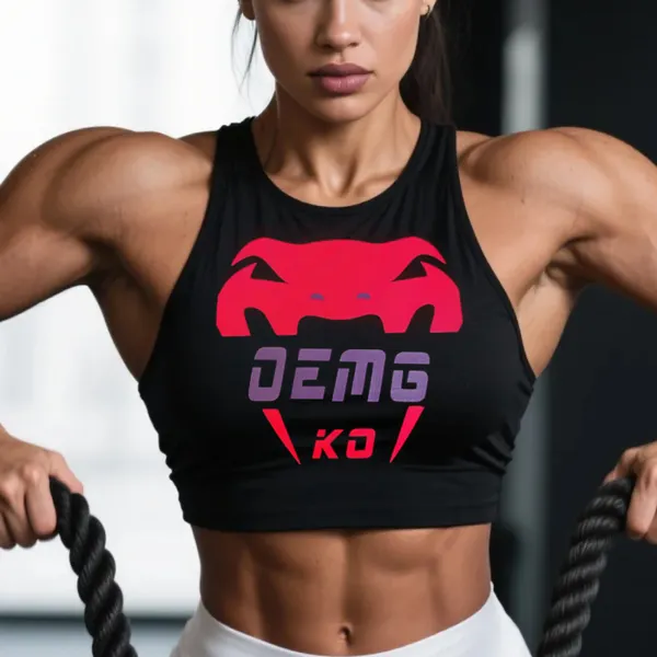 Women's Fitness Sports Tank Top Ultimate Fighting Print Tank Top - Ootdyouth.com 