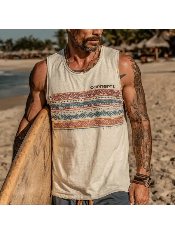 Outdoor Leisure Ethnic Style Vest - Aptkoi.com 