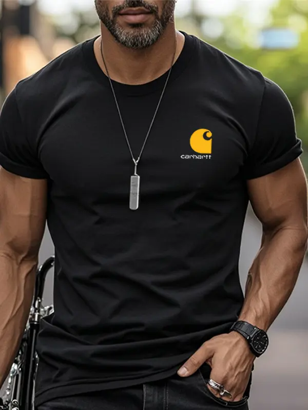 Carhartt Men's Casual Graphic Print Cotton T Shirt - Wantbright.com 