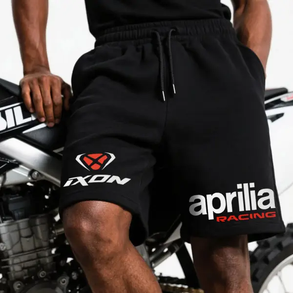 Unisex Loose Fit Motorcycle Print Shorts - Ootdyouth.com 