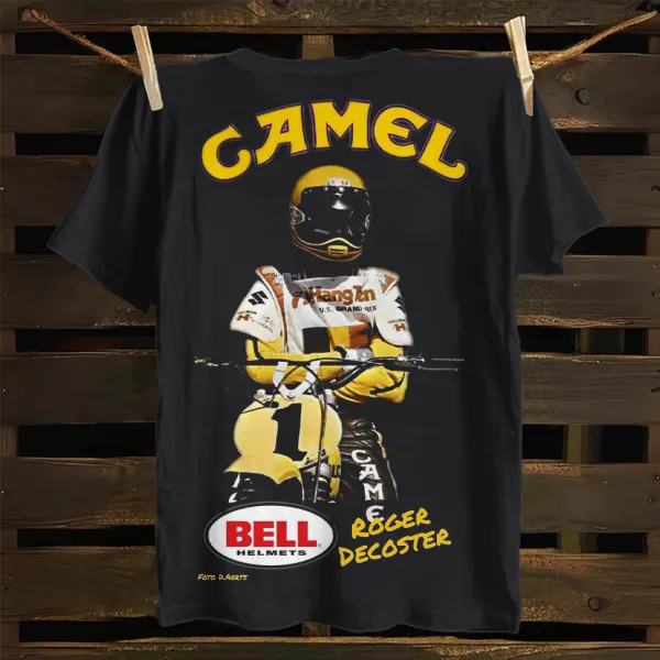 Vintage Motorcycle Racing Design Graphic T-Shirt - Spiretime.com 