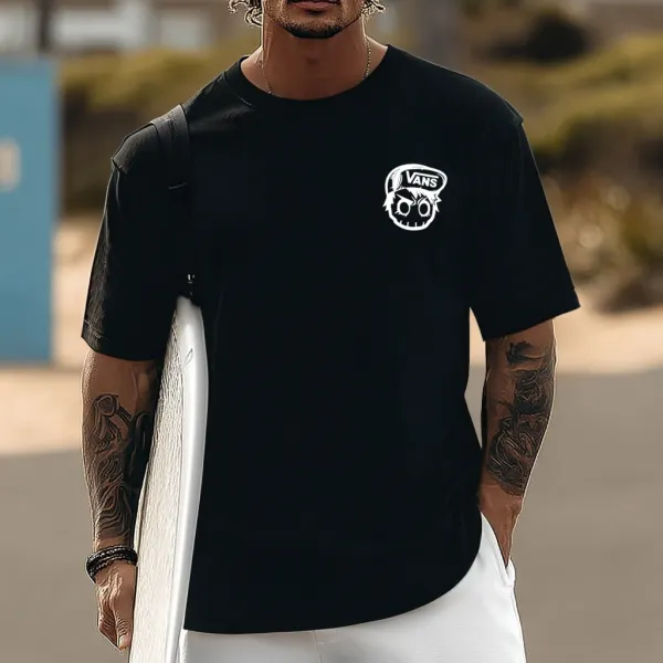 Unisex Vacation Surf Beach Logo Print T-shirts - Ootdyouth.com 