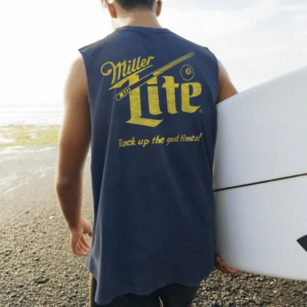 Mens Casual Rack Up The Good Times Tank Top - Ootdyouth.com 