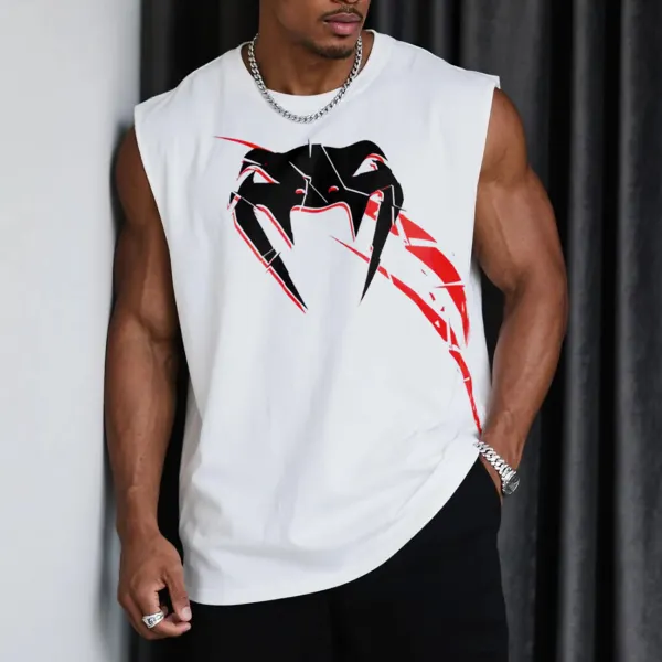 Large Size Loose Comfortable Breathable Sleeveless Top Fitness Sports Extreme Fighting Vest - Ootdyouth.com 