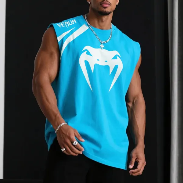 Large Size Loose Comfortable Breathable Sleeveless Top Fitness Sports Extreme Fighting Vest - Ootdyouth.com 