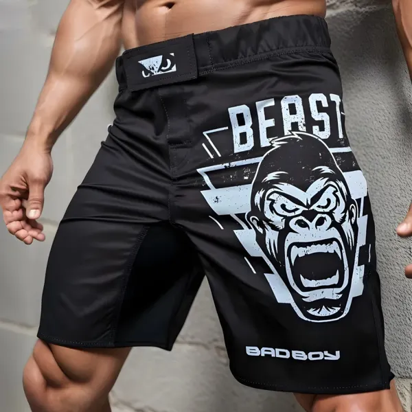 Men's Boxing Training Printed Casual Shorts - Ootdyouth.com 