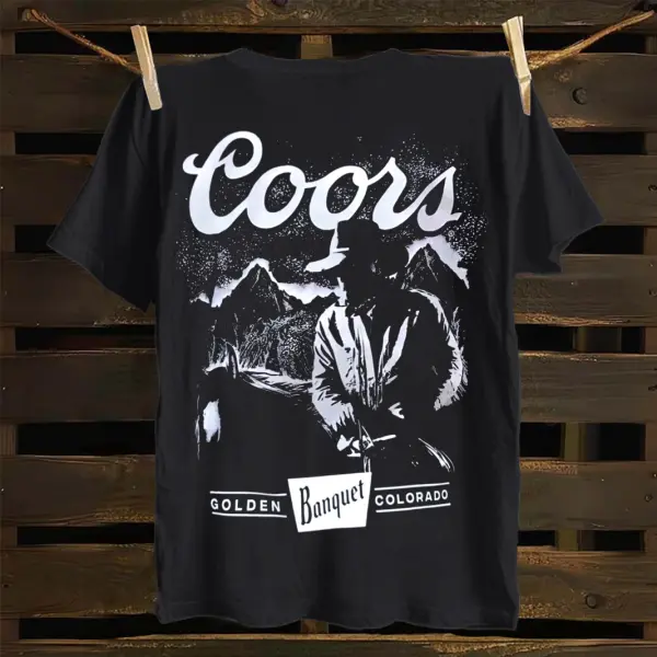 Vintage-Inspired Cowboy Print T-shirt - Ootdyouth.com 