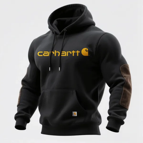 Outdoor Men's Casual Hooded Sweatshirt Retro Western Style Sweatshirt - Ootdyouth.com 