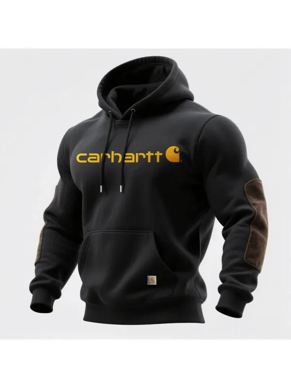 Outdoor Men's Casual Hooded Sweatshirt Retro Western Style Sweatshirt - Aptkoi.com 