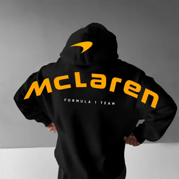 Unisex Racing Team Logo Printed Casual Oversized Hoodie - Wayrates.chimpone.com 