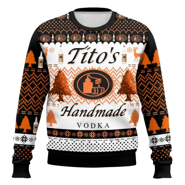 Handmade Vodka Ugly Christmas Sweater - Wayrates.com 