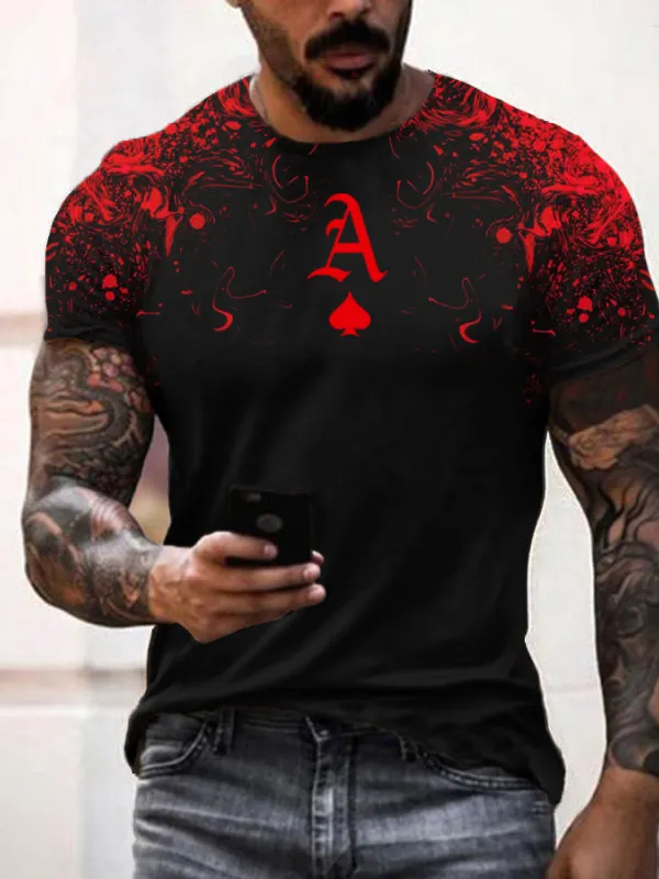 Fashion Men's Casual Printed T-shirt - Oasisjoy.com 