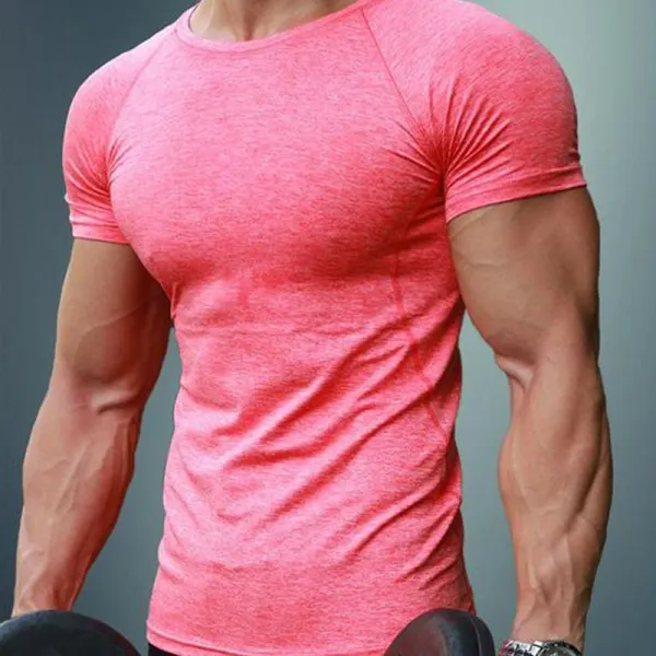 Men's Fashion Casual Fitness Sports T-Shirt - Keymimi.com 