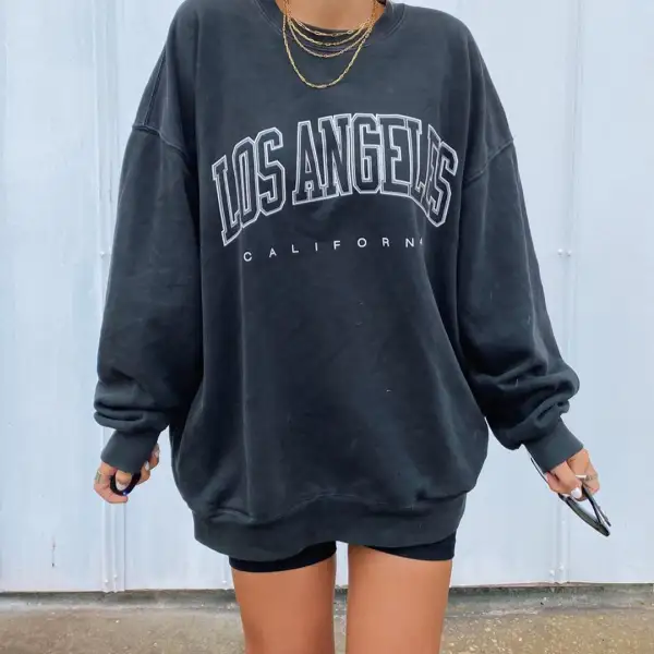 Vintage basic long sleeve sweatshirt - Leanarea.chimpone.com 