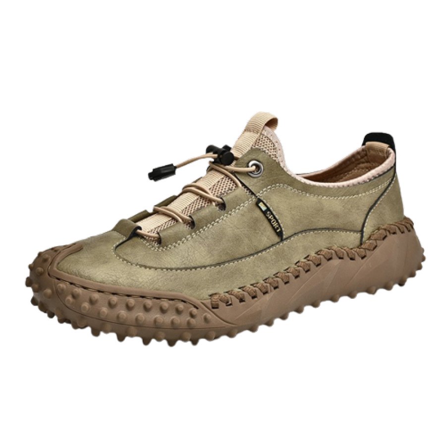 

Men's Retro Soft Breathable Genuine Leather Sneakers