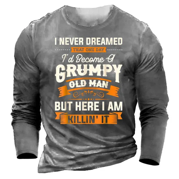 Grumpy Old Man Men's T-shirt Only $32.89 - Wayrates.com 