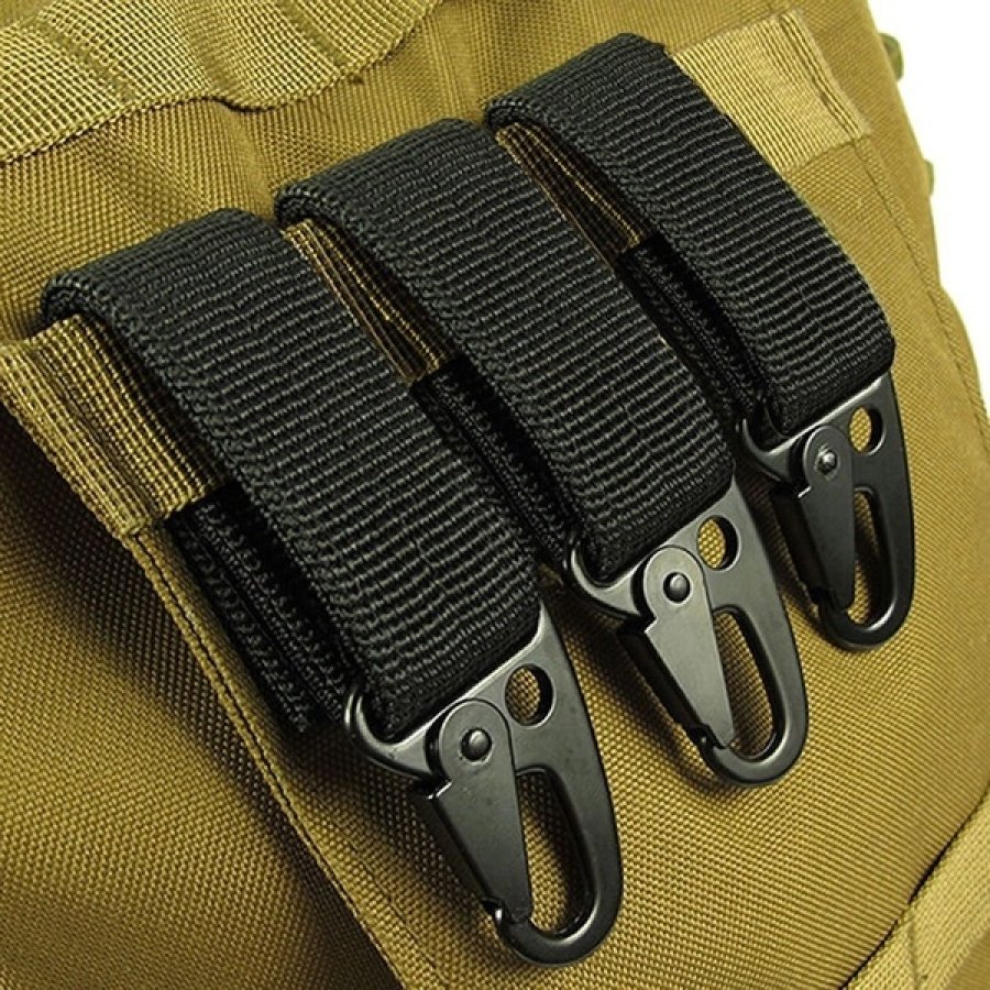 

Outdoor tactical nylon multifunctional carabiner belt keychain 1pcs