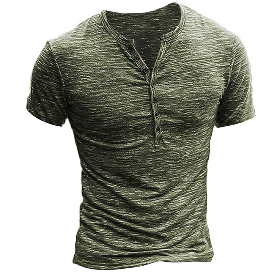 

Mens comfortable and breathable short-sleeved T-shirt