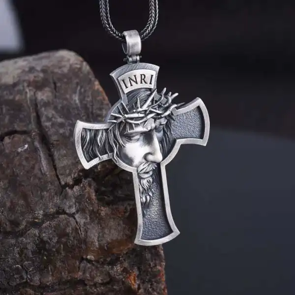 Vintage Crown of Thorns Cross Necklace Only $5.89 - Wayrates.com 