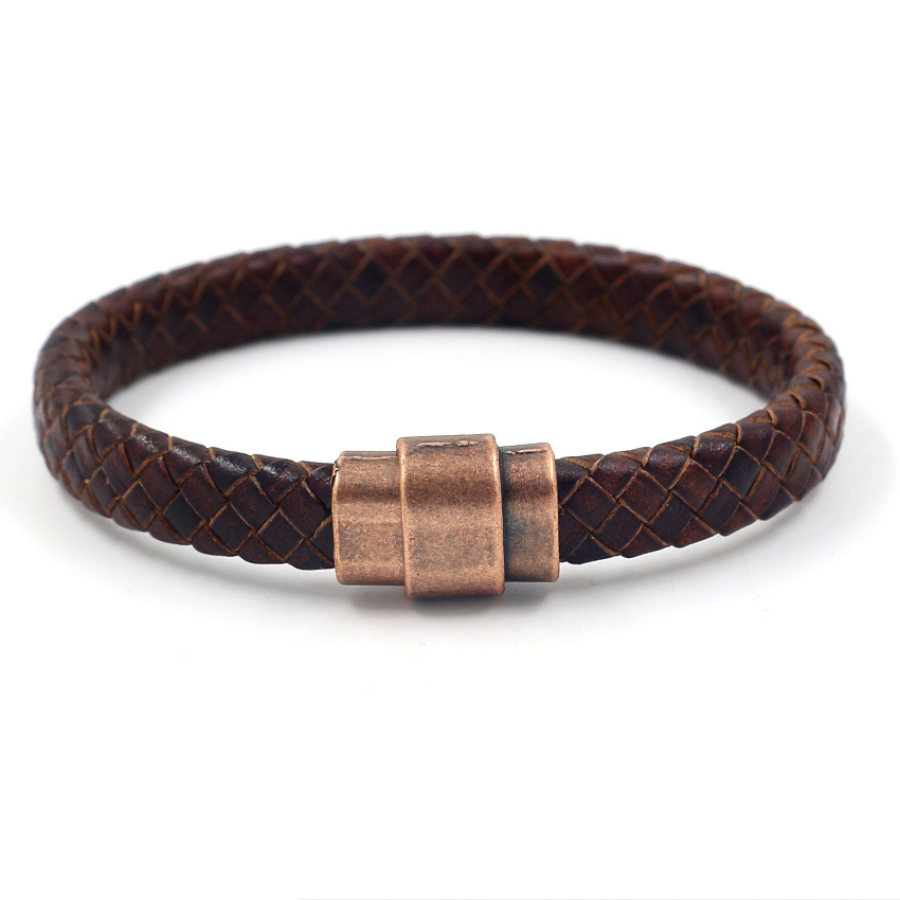 

Vintage Leather Braided Leather Bracelet