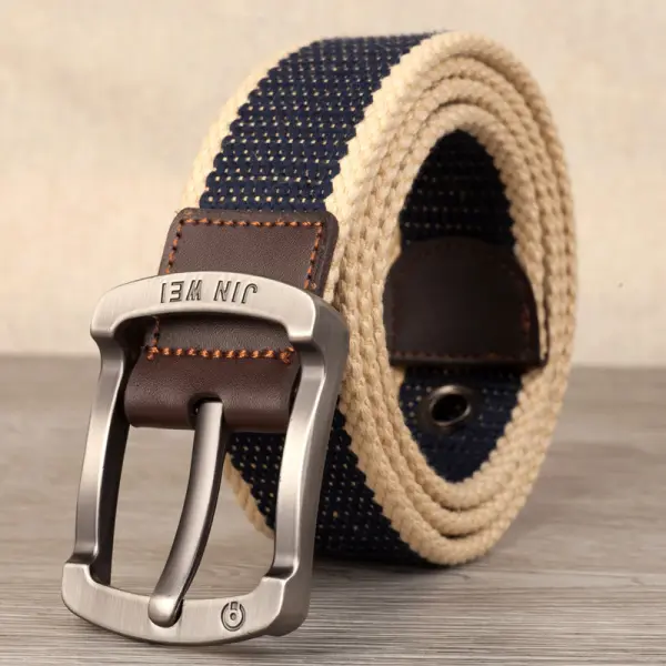 Men's Outdoor Casual Pin Buckle Canvas Belt - Wayrates.com 