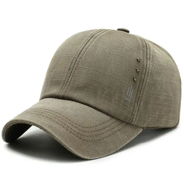 New Simple Men's Washed Baseball Cap Outdoor Leisure Middle-aged Cap Sports Riding Sunshade Sun Hat - Elementnice.com 