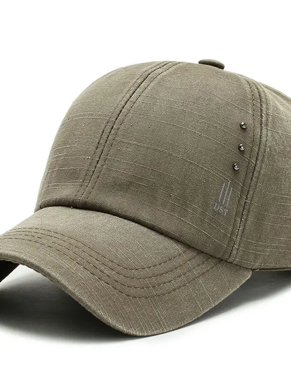 New Simple Men's Washed Baseball Cap Outdoor Leisure Middle-aged Cap Sports Riding Sunshade Sun Hat - Menwyx.com 