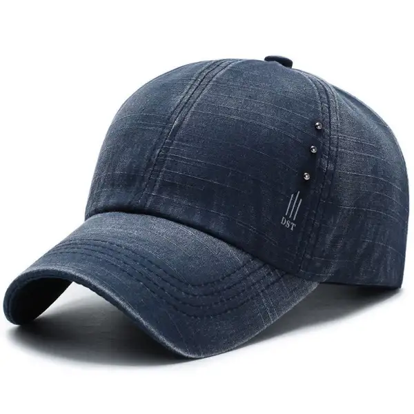 New Simple Men's Washed Baseball Cap Outdoor Leisure Middle-aged Cap Sports Riding Sunshade Sun Hat - Mosaicnew.com 